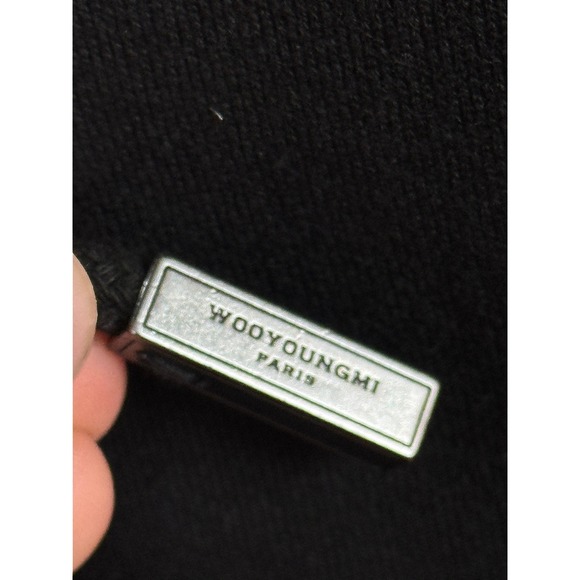 Wooyoungmi SS25 Collection Black Back Logo Hoodie Size 48 S/M New With Tags - Picture 13 of 16